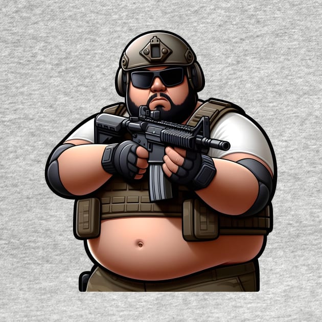 Tactical Fatman by Rawlifegraphic